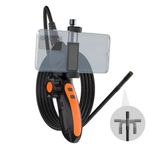Two Way 180 Degree Steering Industrial Endoscope 5G WIFI 8MM 2.0MP Car Inspection Borescope Tool Case for iPhone Android