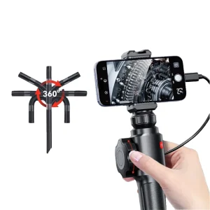 Two way Articulating Borescope for Automotive Waterproof Indoor Pipeline Inspection Portable Industrial Endoscope Camera