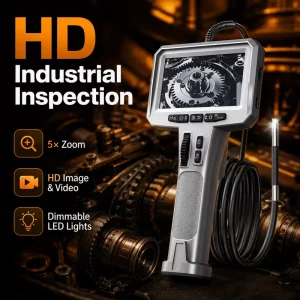 Type-C Video Borescope Industrial 3.9mm Endoscope Inspection Camera 4.5 Inch Display for Mechanical Maintenance Jobs