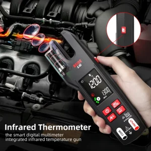 U6 Digital Clamp Meter Fork Professional 600A Ammeter Pliers T RMS DC AC Current OpenJaw Capacitance Electrical Tester Auto