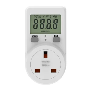 Household Single Phase Plug Powered Intelligent Power Measuring Instrument 0.1% Accuracy IP22 13A 230V CE Certified