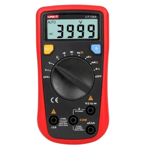 UNI T UT136A 10A 500V Professional High Precision (0.1%+4) Multifunctional Multimeter Ohm Tester Low Battery Indicator for