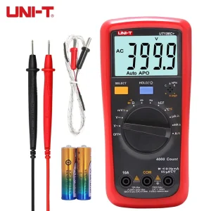 UNI T UT136C+ Auto Range LCD Digital Multimeter Universal Electrician’s Meter High Precision Backlit 4 Digit Temperature 1000V