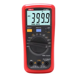 UNI T UT136C Professional Auto Range Digital Multimeter 4000 Counts DMM for Electrical Testing with Temp & Frequency Measurement