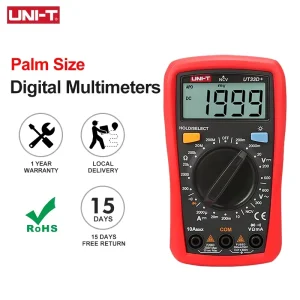 UNI T UT33A+ Digital Multimeter UT33D+ UT33C+ UT33B+ Palm Size Multimeters DC AC Voltmeter Resistance Tester Multi Tester