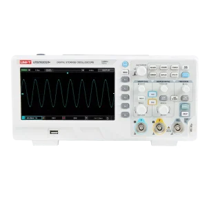 UNI T UTD2202CEX+ 8 Inch TFT LCD Digital Storage Oscilloscope 100MHz Bandwidth 2 Channels 800X480 WVGA Phosphor