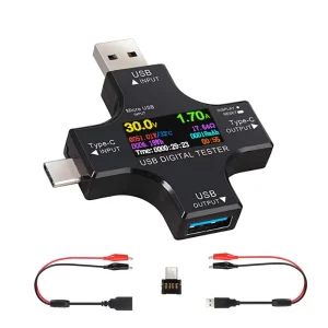 USB 3.0 Type C USB Tester DC Digital Voltmeter Amperimetor Voltage Current Meter Ammeter Detector Power Bank Charger Indicator