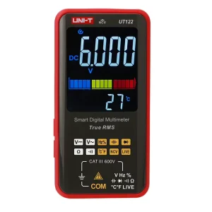 UT122 Card type Smart LCD Multimeter High Precision 0.001V 600V Auto Range Triple Measurement Temperature Detection Electricians
