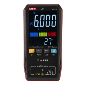 UT122B Card-Type LCD Multimeter 0.001V-600V Auto Range Meter for Electricians and Household Use