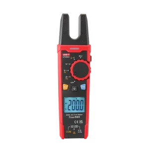 UT256A 200A True RMS Digital Diagonal Meter U shaped Ammeter Clamp 15mm * 40mm 200A AC 50 60Hz 1000V AC DC