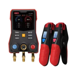 UT336E KIT Digital Manifold Gauge with Wireless Temperature Clamps for Refrigeration and Heat Pump Service