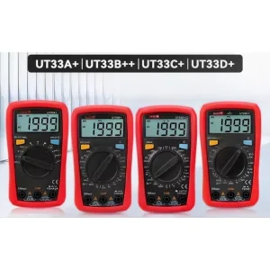 UT33A+ UT33B+ UT33C+ UT33D+ Mini Digital Multimeter Household Electrician Use Anti Burn Digital Ammeter