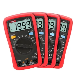 UT33A+ UT33B+ UT33C+ UT33D+ Palm-Size Digital Multimeter, AC/DC 600 V, DC 10 A, 200 MΩ