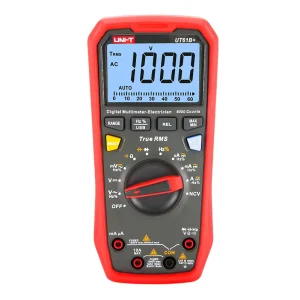 UT61B+ 1000V AC/DC True RMS Digital Multimeter with Display Counts 6000