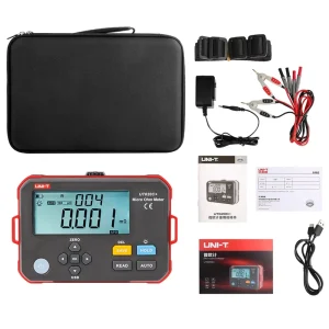 UT620C+ Digital DC Low Resistance Meter Micro Ohm Meter Cable Wire Coil Motor Resistance Tester 0.001mΩ~300.0kΩ