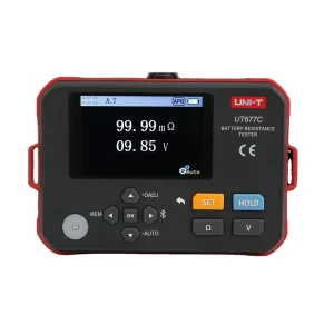 UT677C Portable Battery Internal Resistance Tester 0-3Ω Digital Ohmmeter with Data Hold