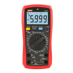 UT890D+ 6000 Count True RMS Digital Multimeter Large LCD Display Handheld Battery Operated 1 Year High Accuracy 1%