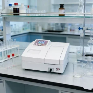 UV Vis Spectrophotometer 198-1050nm Single Beam 1200 Lines Holographic Grating Low Stray Light Lab Testing Equipment