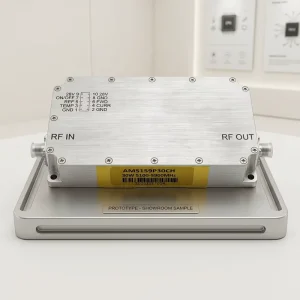 Ultra Wideband 50W GaN Power Amplifier VPAM 800 to 3000 MHz 47dB Gain High Power Broadband RF Amplifier High Gain GaN Module