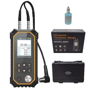 Ultrasonic Thickness Gauge Industrial with Probe for Steel Metals Plastic Glass Ceramics PVC Pipes Thickness Gauge Meter