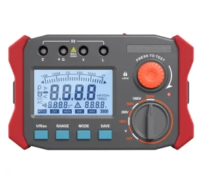 Upgraded Version Mini Voltage Resistance Range 100V 250V 500V 2500V 0.10Mohm-100.0Gohm Megohmmeters Insulation Meter Tester