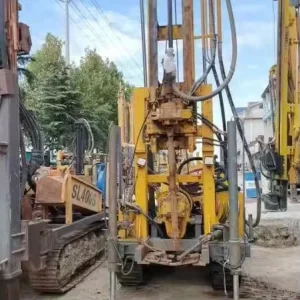 Used Diesel Rotary Borehole Drilling Machine with Gearbox Motor Pump Engine Bearing 600m Depth Energy Saving