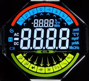 VA Display Multimeter Tester M11378 72.0 x 66.0 mm 5.0 V Operating Temperature -40 to 80°C