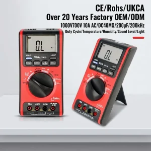 VA19-3 5-in-1 Digital Multimeter for Environmental Testing, Humidity, Light and Sound Level