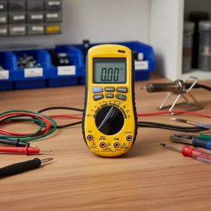 VA20 Portable Digital Multimeter Industrial Auto-Ranging 600V AC/DC Voltage 10A Current 20M Ohms Resistance 4-Digit Display