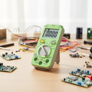 VA25B New Pocket Mini Digital Multimeter Auto Range Non Contact Voltmeter Ammeter AC DC Buzzer Continuity K Temperature LCD