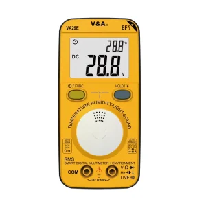 VA29E Digital Environmental Multimeter, NCV, Voltage, Resistance, Frequency, Capacitance, Temperature, Humidity, Lux, and Sound