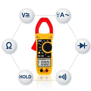 VA310 Flexible 1000A Digital Clamp Ampere Meter Multimeter with Continuity Buzzer
