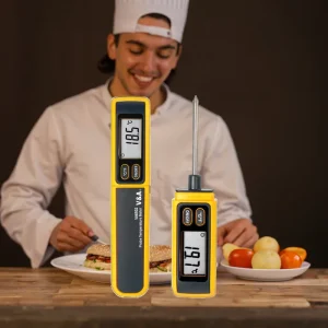 VA6502 A ABS LCD Digital Probe Thermometer IP65 Rated Instant Read Meat Grilling Smoking Deep Fry Candy Bread Cooking OEM