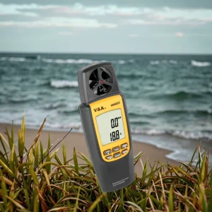 VA8022 Digital 3-in-1 Handheld Anemometer Wireless Wind Speed Meter Temperature Measurement for Windsurfing Kite Flying Surfing
