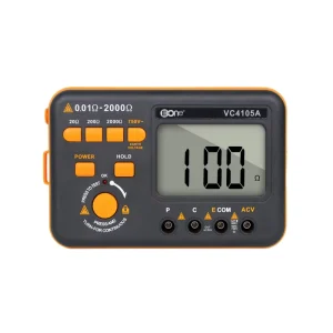 VC4105A 2000ohm 500V Digital Earth Resistance Tester Ground Meter with External Power Adapter