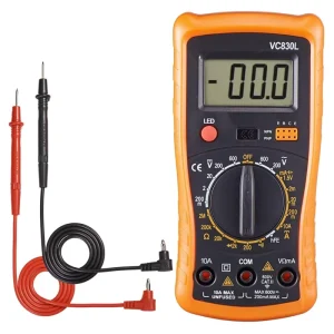 VC830L Digital Multimeter with LED Light and 2 Test Leads