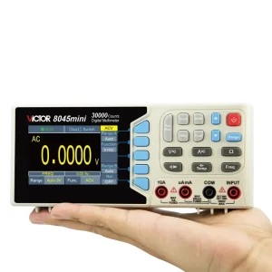 VICIOR 8045mini 30000 Counts Digital Multimeter 3.5” LCD Dual Display Auto Ranging Temp Data Record USB Communication