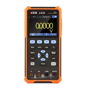VICTOR 240S Handheld Oscilloscope and Multimeter and Signal Generator 3 in 1 Function 40MHz Dual Channel 4 1 2 Display 250M Sa s