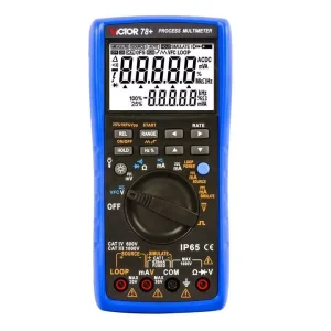 VICTOR 78+ RTS Digital Process Multimeter 6000 Counts Provide Power to Measure Current at the Same Time Source and Measure 2 in