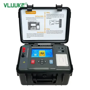 VLUUKE VK3072 20A DC Resistance Tester Transformer High Voltage Winding Resistance Meter for Testing
