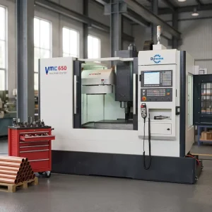 VMC 650 Fanuc Heavy Duty Twin Spindle Vertical 2 Axis CNC Milling Machine for Manufacturing Plant