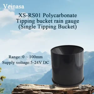 Veinasa XS RS01 0 10V High Accuracy ABS Material Tipping Bucket Rain Gauge Single Rainfall Measurement Cylinder