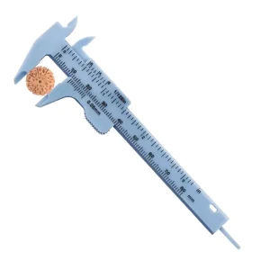 Vernier Caliper 0-80mm Double Scale Plastic Caliper Measurement Tool for Students
