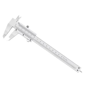 Vernier Caliper Stainless Steel Non Digital Calipers 0.02mm 0.001″ Durable Slide Caliper Measuring Tool
