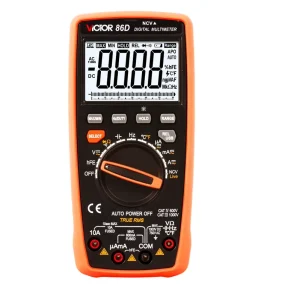 Victor Ruoshui 86D USB Digital True RMS Multimeter 6000 Counts for Bluetooth Auto-Range AC/DC Current Voltage Meter
