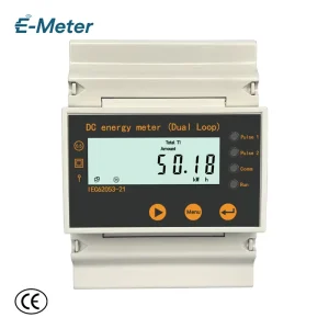 Voltage Input DC Solar Power Watt Energy Meter for Solar System Monitoring and Energy Management