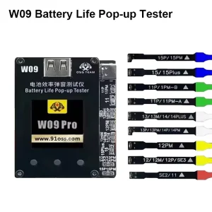 W09 Pro V3 Camera Battery Life Tester for iPhone 11-15 Pro and Pro Max Models