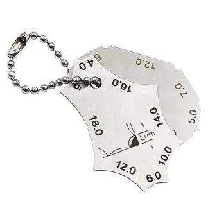 WG039 Stainless Steel Mini Pocket Fillet Weld Gauge