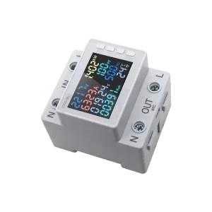 WIFI Digital Display Multifunctional Guide Voltage Ammeter AC170 300V 63A with Over Temperature Current Outage Smart Meter