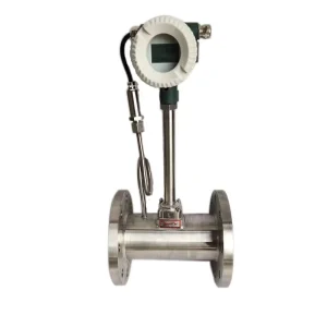 WKZY LUGB Stainless Steel 4-20mA Vortex Flow Meter with +/-1.5% Accuracy LCD Display 12-Month Warranty